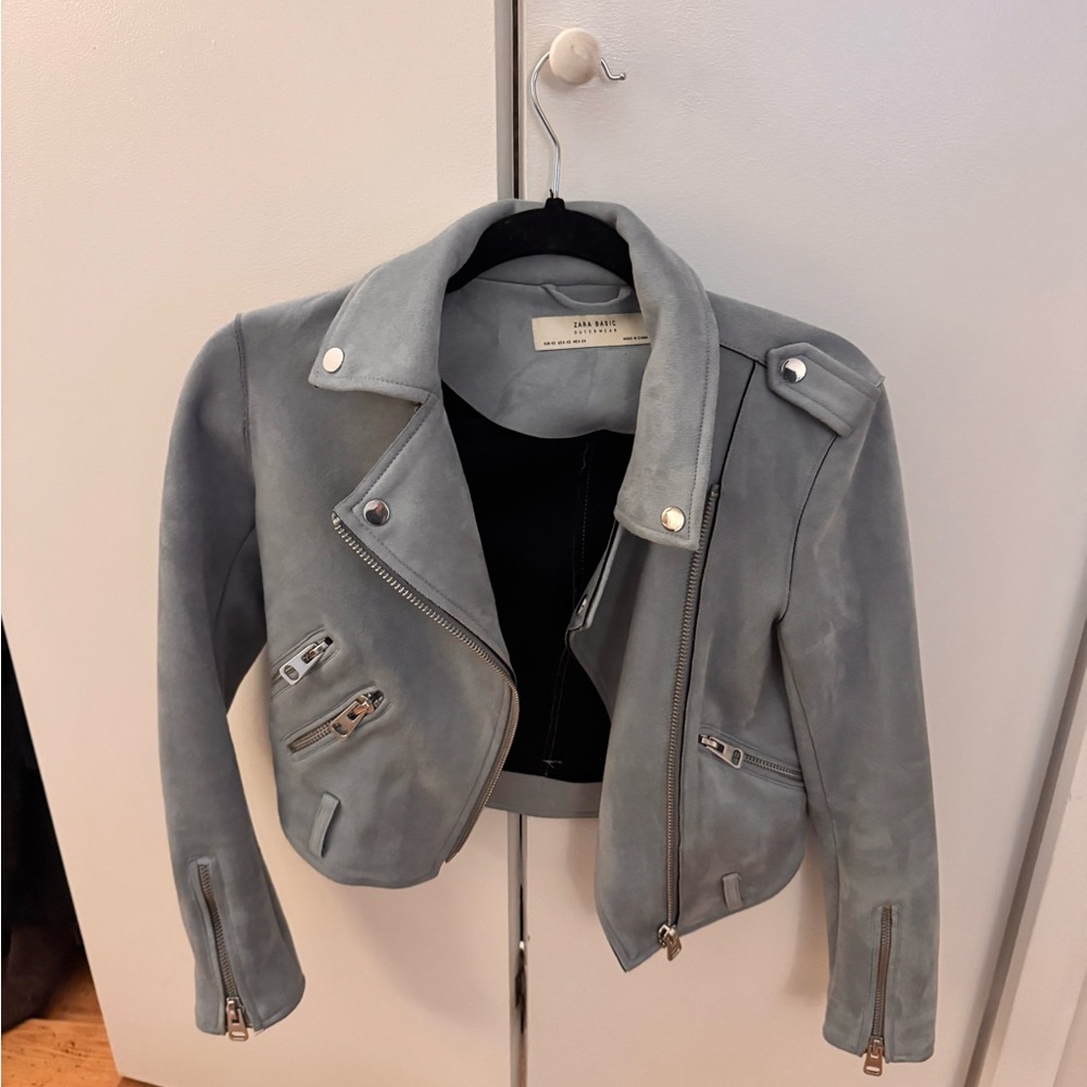 Zara Basic Light Gray Outerwear - image 6